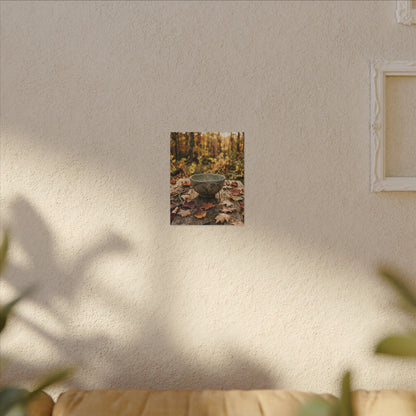 Spring Rock Garden Moody Minimal Canvas Art | Luxurious Decor