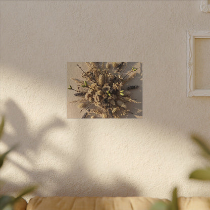 Dried Flowers Spring Canvas Art | Japandi Earthy Design