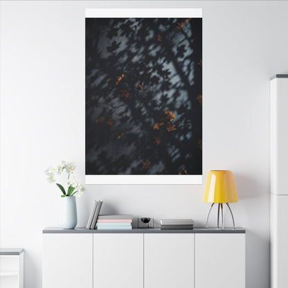 Autumn Shadow Play Shadow Zen Canvas Art | Atmospheric Decor