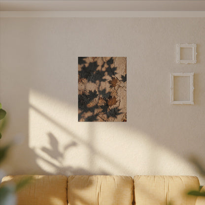 Cozy Shadow Play Canvas Art - Texture Japandi