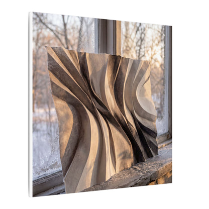 Mono No Aware Paper Fold Canvas Art - Japandi Minimal Line