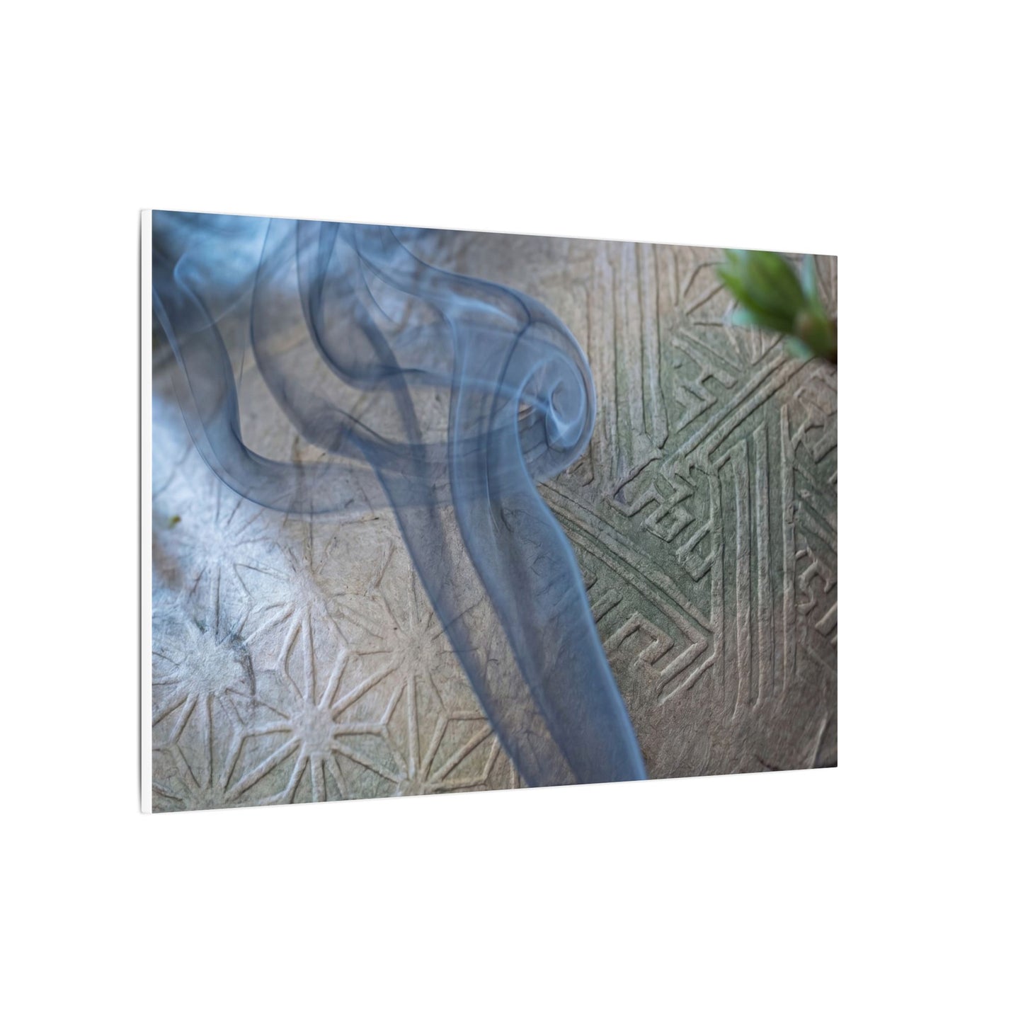 Spring Incense Smoke Japanese Pattern Canvas Art | Neutral Decor