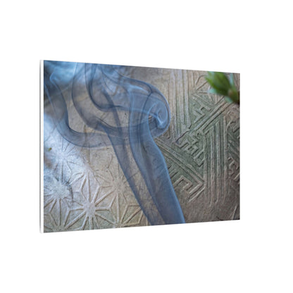 Spring Incense Smoke Japanese Pattern Canvas Art | Neutral Decor