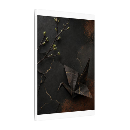 Paper Fold Canvas Art | Spring Kintsugi Broken Beauty Art