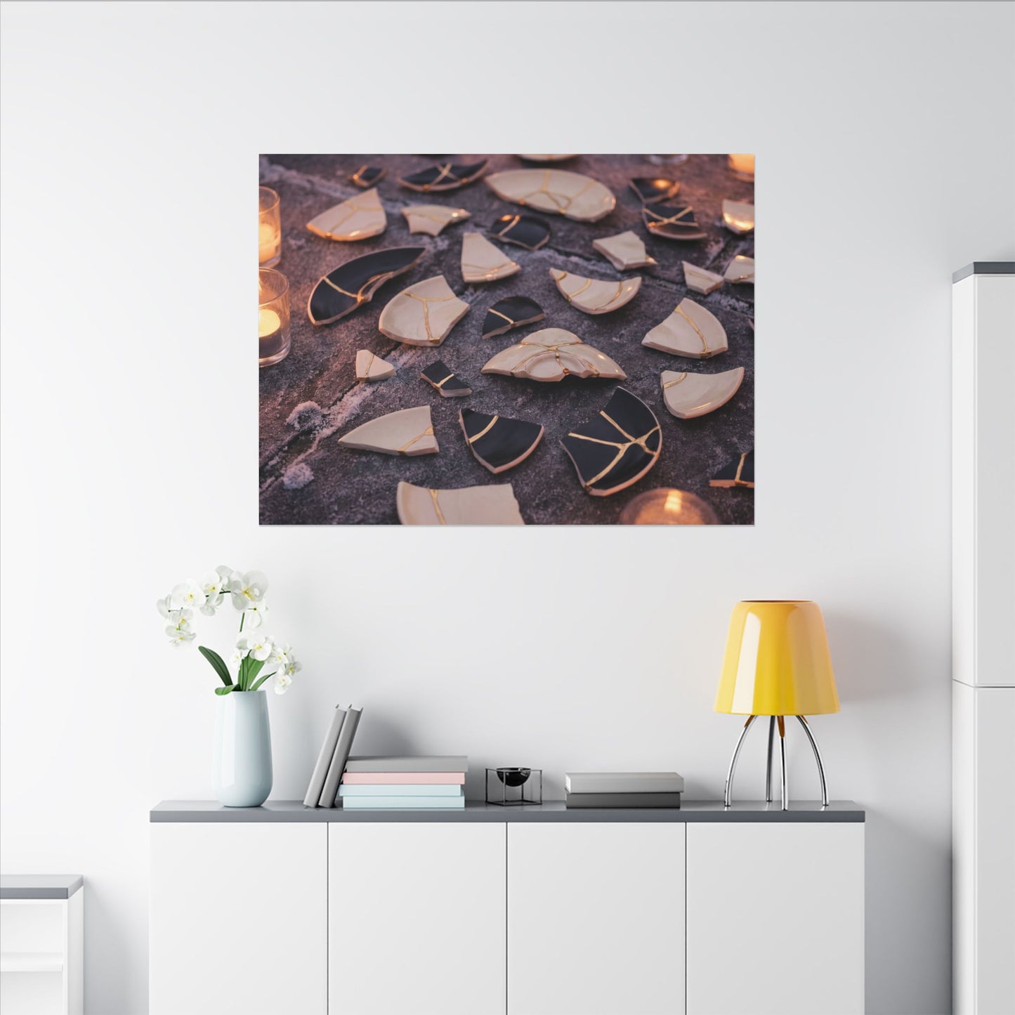 Winter Broken Pottery Broken Beauty Canvas Art | Beautiful Decor