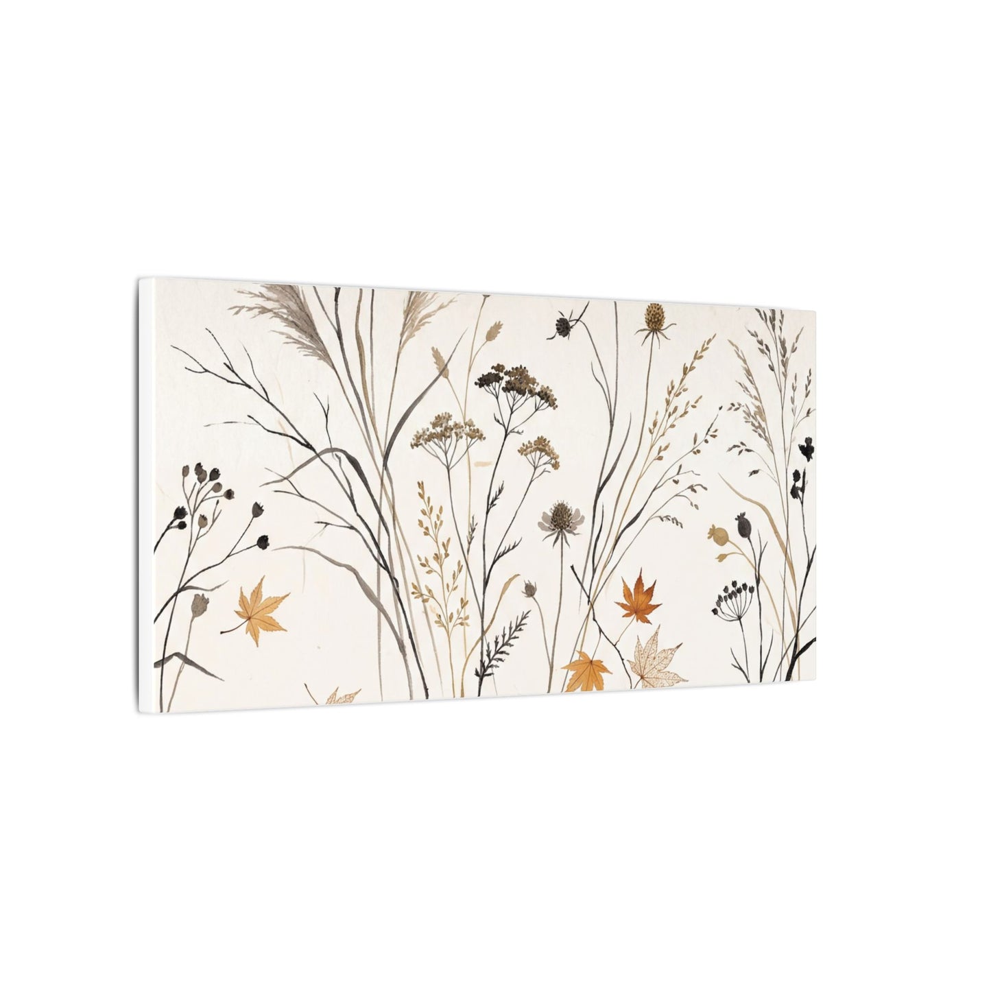 Dawn Dried Flowers Canvas Art - Japandi Kanso
