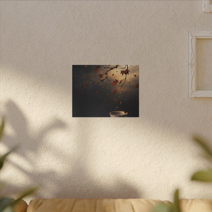 Moonlit Garden Gold Repair Canvas Art | Beautiful Kintsugi Art
