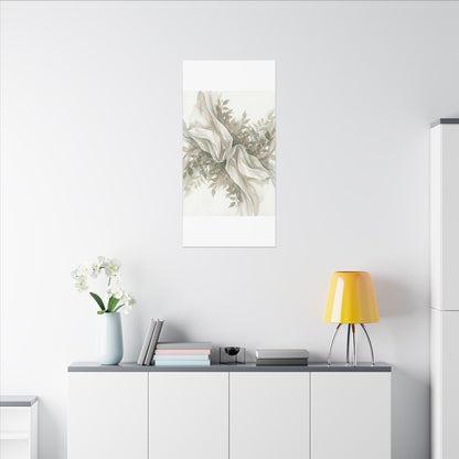 Summer Silk Drape Watercolor Canvas Art | Cozy Decor