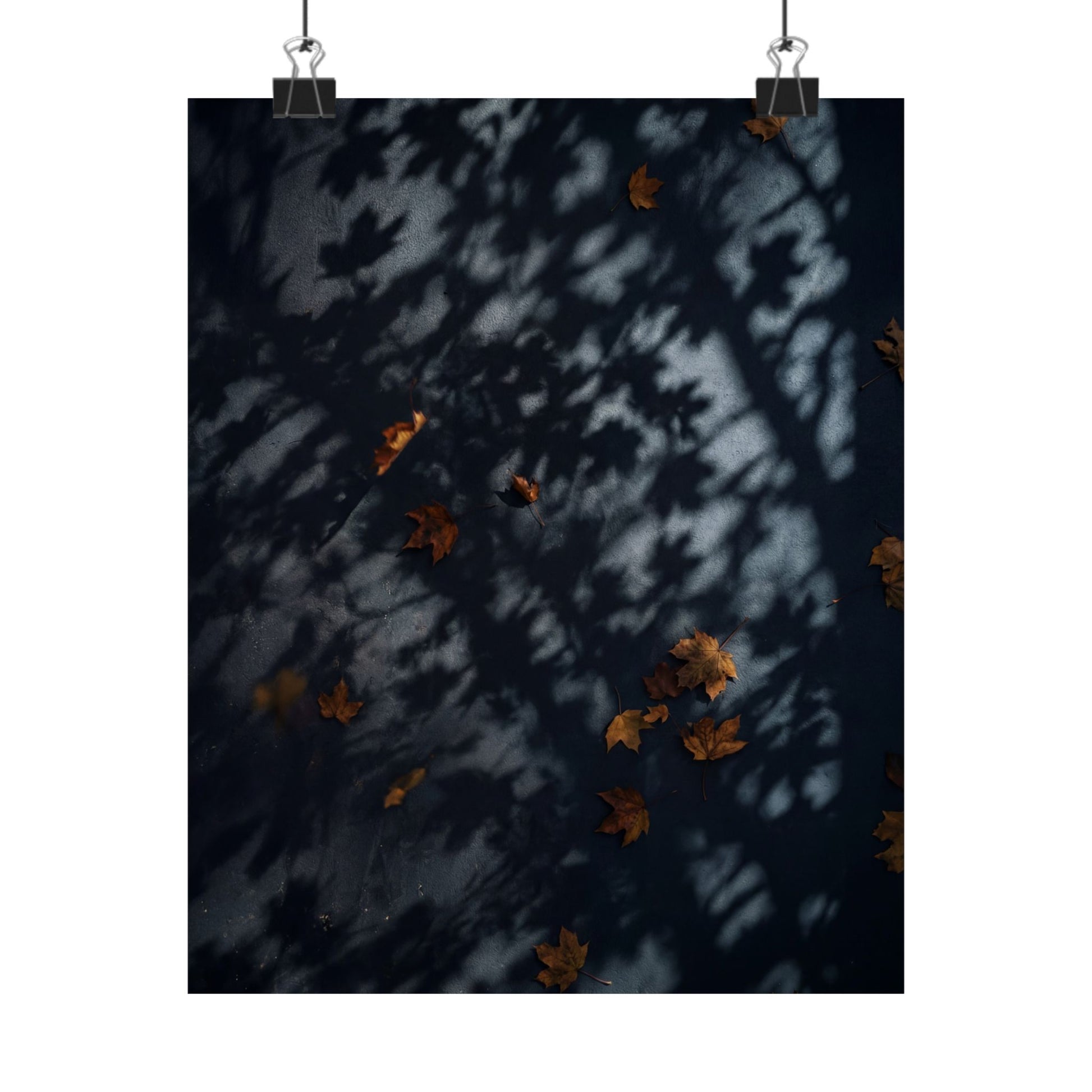 Shadow Play Shadow Zen Wall Art Print | Luxurious Dark Japandi Art Art Print