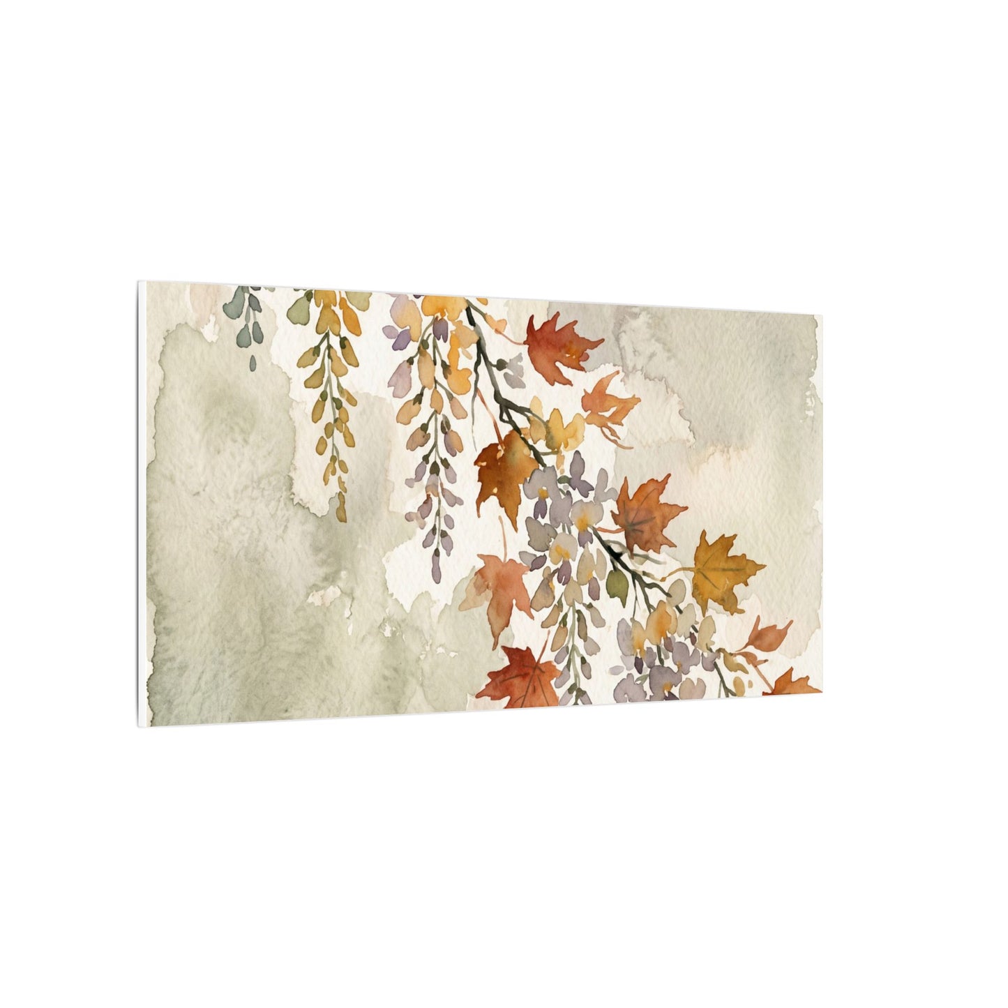 Ma Wisteria Canvas Art - Japandi Watercolor