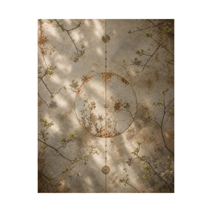 Rust Patina Spring Wall Art Print | Japandi Cozy Design