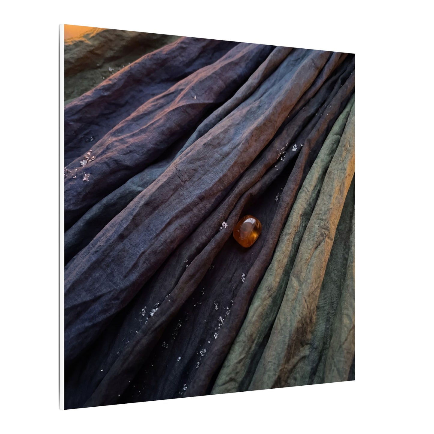 Silk Drape Shadow Zen Canvas Art | Moody Dark Japandi Art