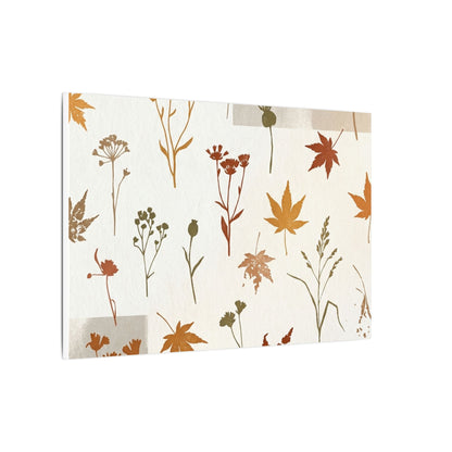 Autumn Dried Flowers Japanese Pattern Canvas Art | Elegant Decor