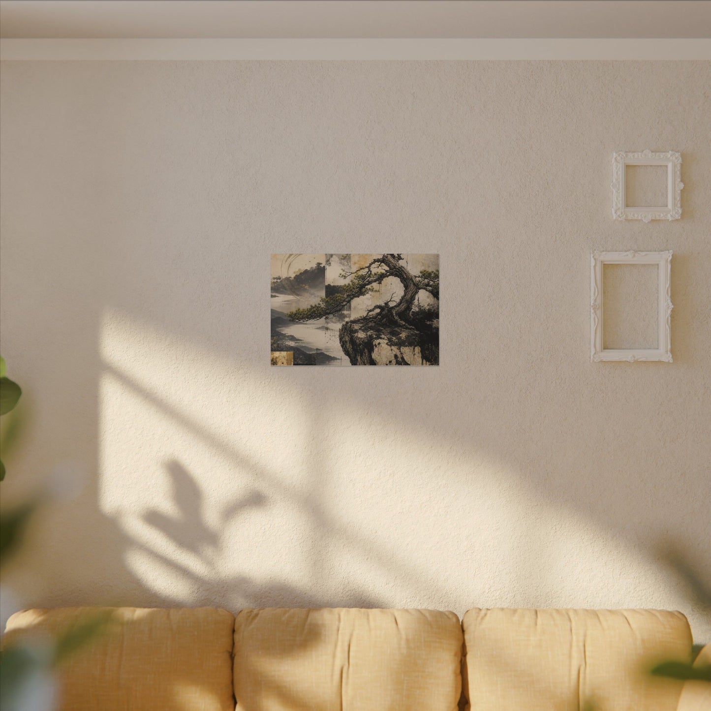 Golden Hour Pine Tree Canvas Art - Japandi Datsuzoku
