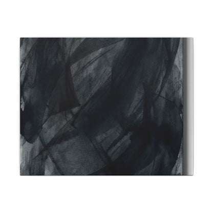 Deep Tones Dark Japandi Charcoal Canvas Art