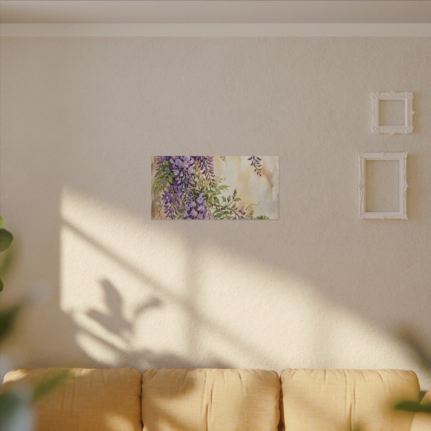 Wisteria Spring Canvas Art | Japandi Cozy Design