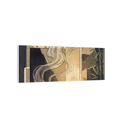 Tranquil Incense Smoke Canvas Art - Ukiyo E Inspired Zen