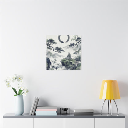 Zen Sumi-e Canvas Art