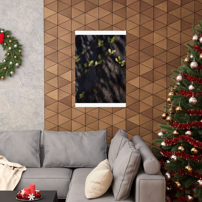 Shadow Play Dark Texture Wall Art Print | Atmospheric Dark Japandi Art