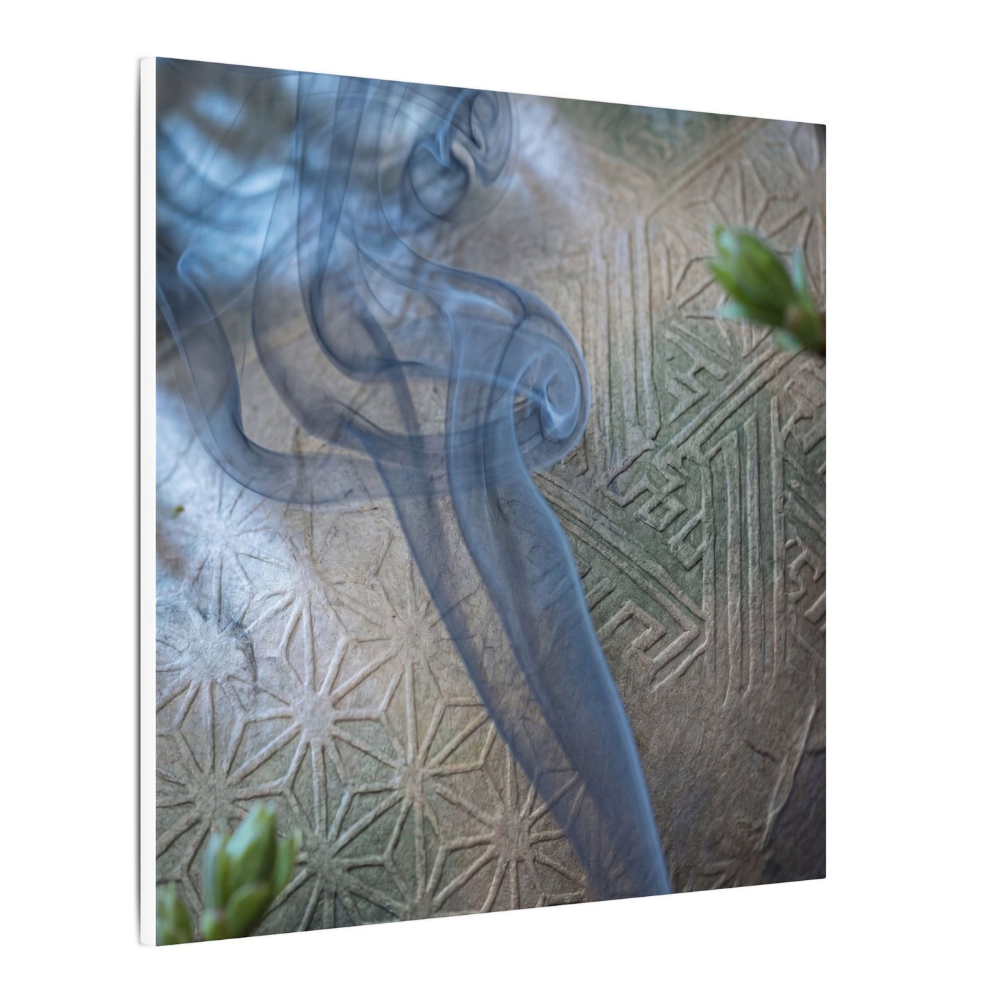 Spring Incense Smoke Japanese Pattern Canvas Art | Neutral Decor