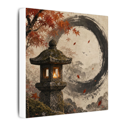 Ma Stone Lantern Canvas Art - Zen Enso