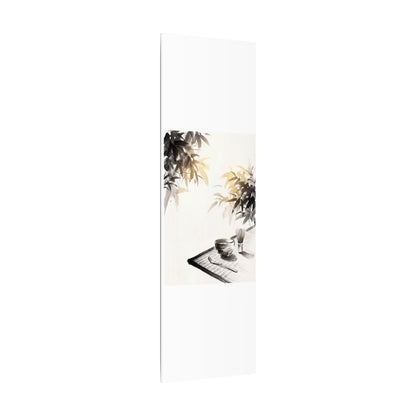 Tea Ceremony Sumi E Canvas Art | Serene Zen Art
