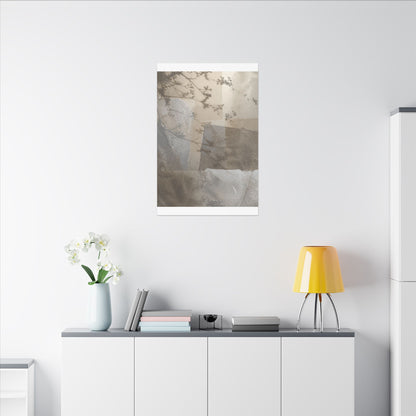 Neutral Shadow Play Canvas Art - Texture Japandi