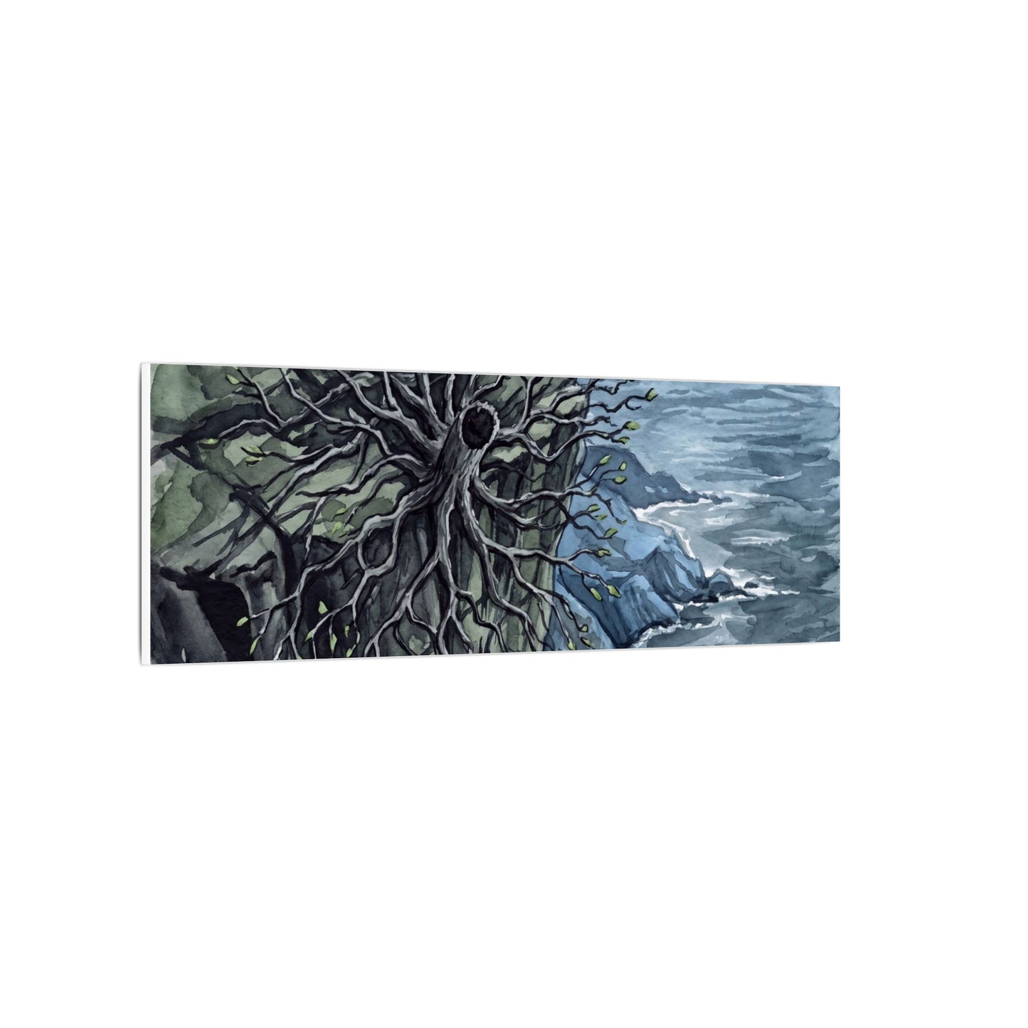 Pine Tree Spring Canvas Art | Japandi Neutral Design