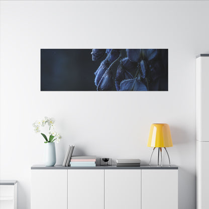 Winter Wisteria Shadow Zen Canvas Art | Atmospheric Decor