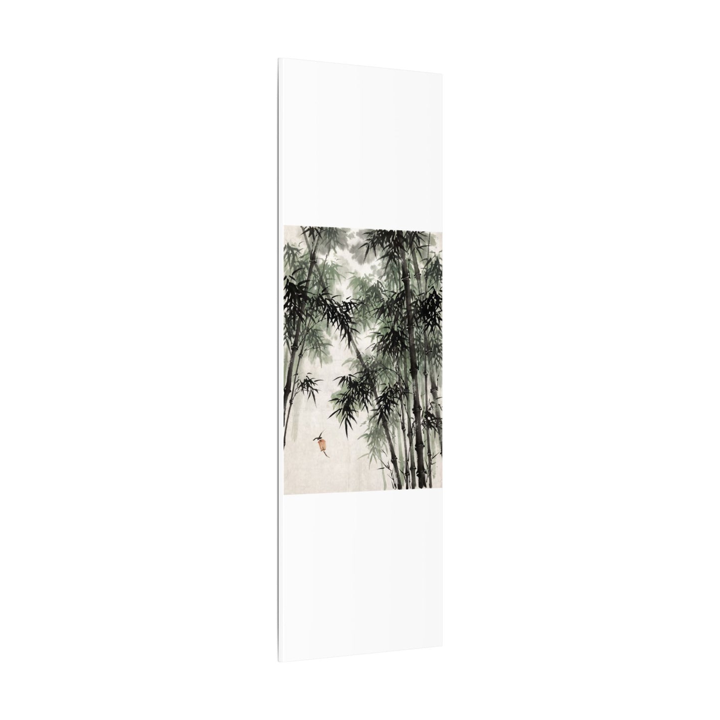 Zen Bamboo Grove in Overcast | Sumi E Canvas Art