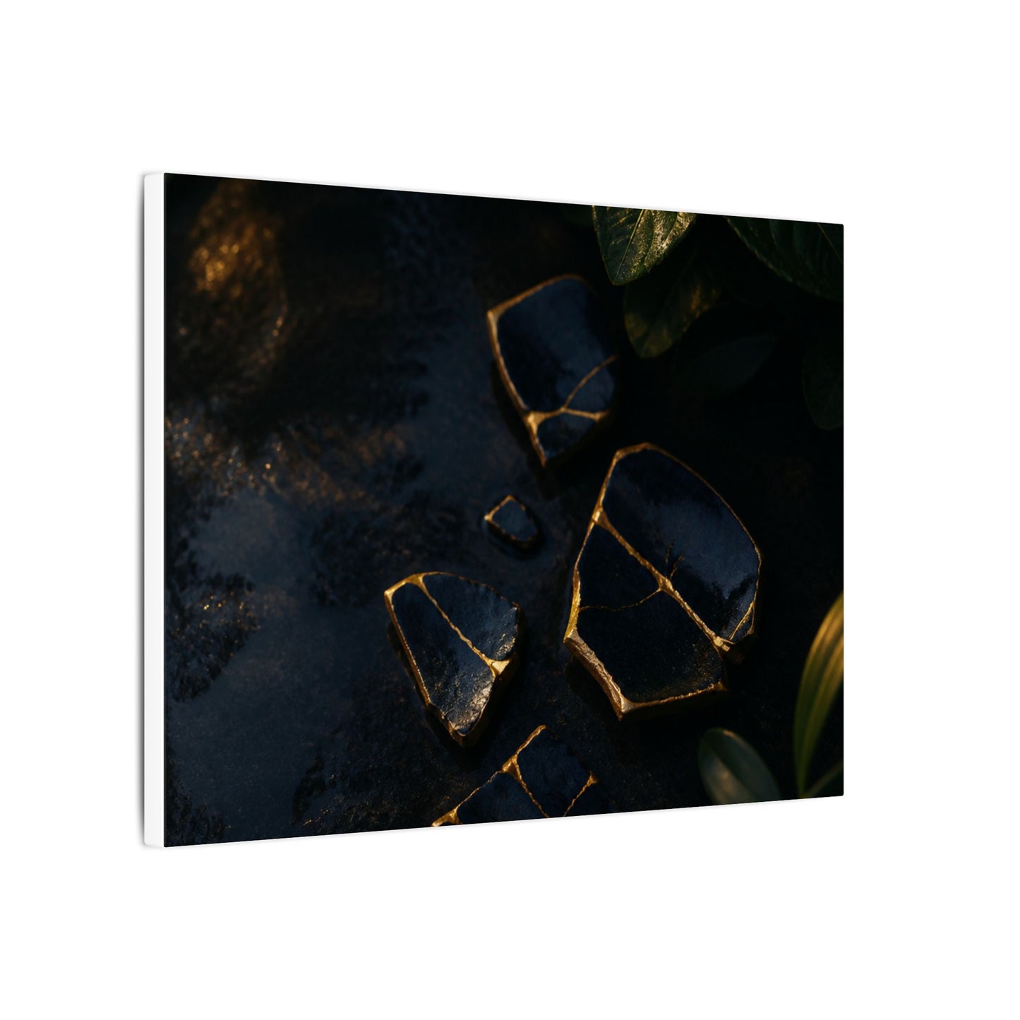 Summer Broken Pottery Moody Minimal Canvas Art | Atmospheric Decor