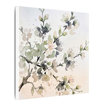 Cherry Blossom Watercolor Canvas Art | Elegant Japandi Art