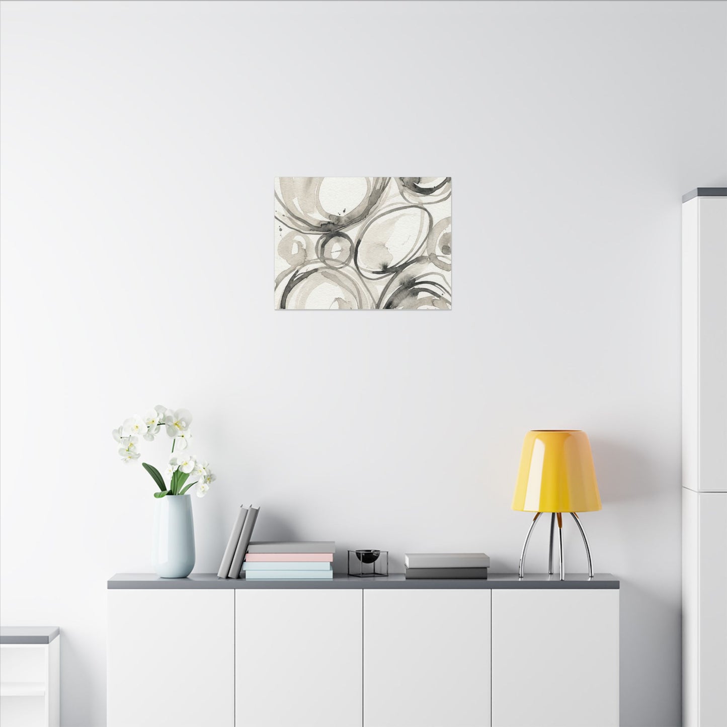 Handcrafted Feel Japandi Watercolor Canvas Art