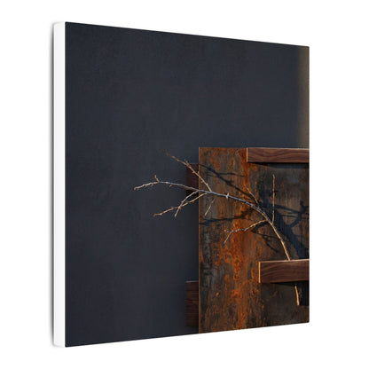 Ma Rust Patina Canvas Art - Dark Japandi Dark Texture
