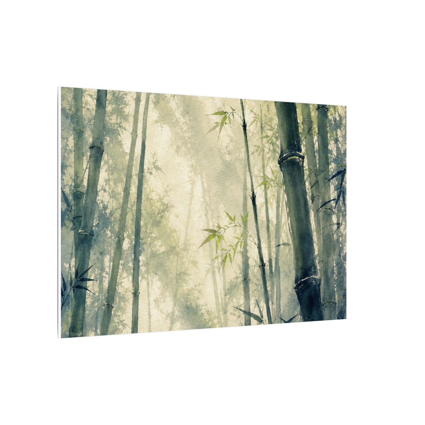 Bamboo Grove Spring Canvas Art | Zen Serene Design