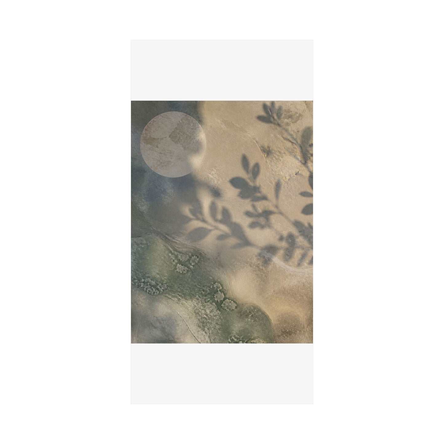 Winter Shadow Play Texture Wall Art Print | Cozy Decor