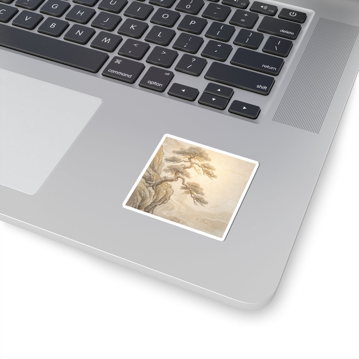 Pine Tree Winter Sticker | Japandi Warm Design