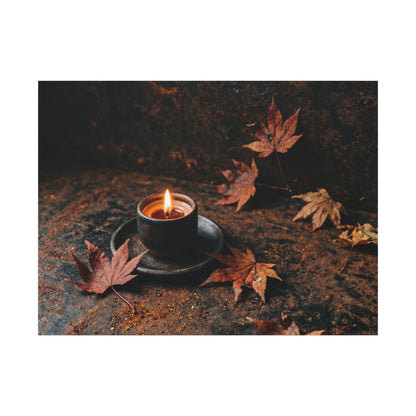 Autumn Rust Patina Shadow Zen Canvas Art | Sophisticated Decor