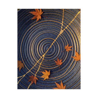 Datsuzoku Water Ripple Wall Art Print - Kintsugi Gold Repair
