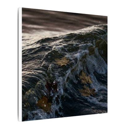 Dark Japandi Ocean Wave in Dawn | Moody Minimal Canvas Art