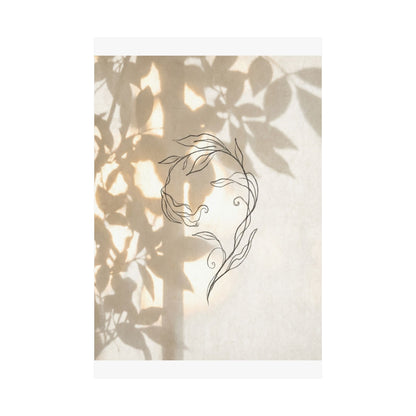 Candlelight Shoji Screen Wall Art Print - Japandi Fukinsei