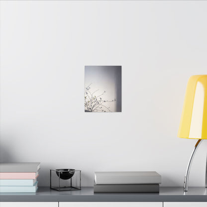 Japandi Shadow Play in Dawn | Japanese Pattern Canvas Art