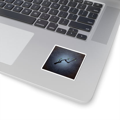 Bold Ink Brushstroke Sticker - Moody Minimal Dark Japandi