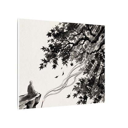 Serene Incense Smoke Canvas Art - Ukiyo E Inspired Zen
