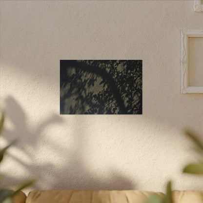 Atmospheric Shadow Play Canvas Art - Moody Minimal Dark Japandi
