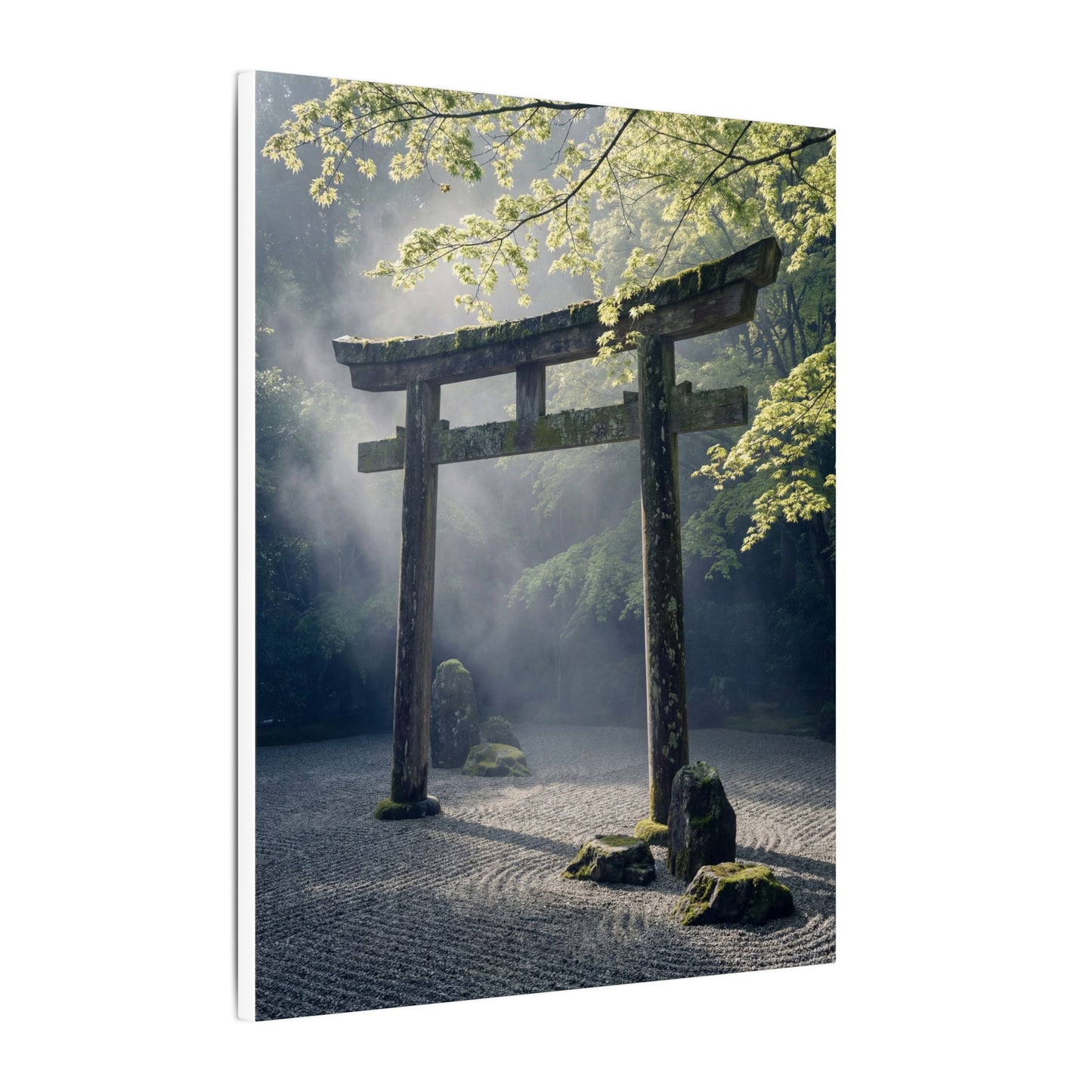 Torii Gate Canvas Art | Spring Zen Karesansui Art