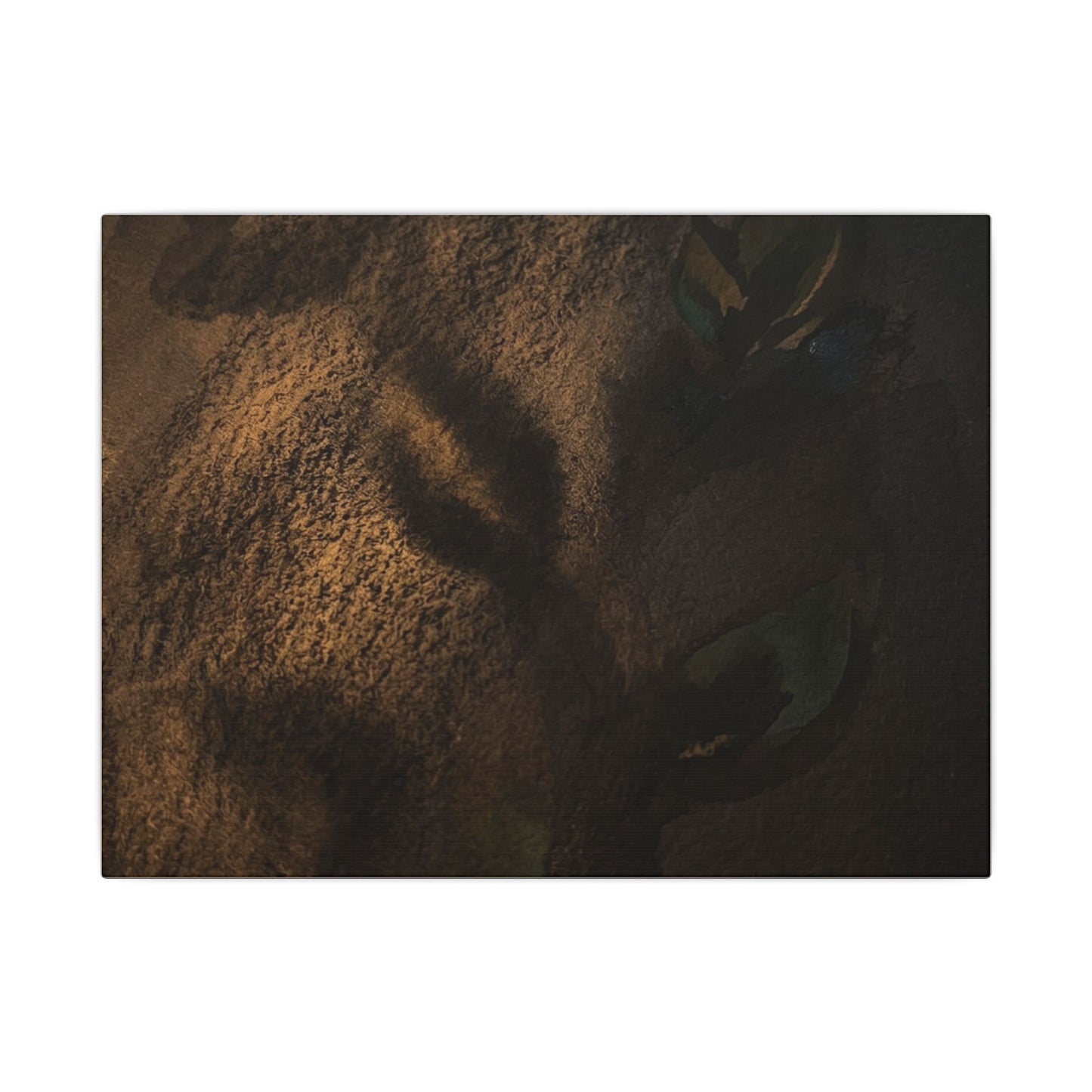 Candlelight Shadow Play Canvas Art - Dark Japandi Ma