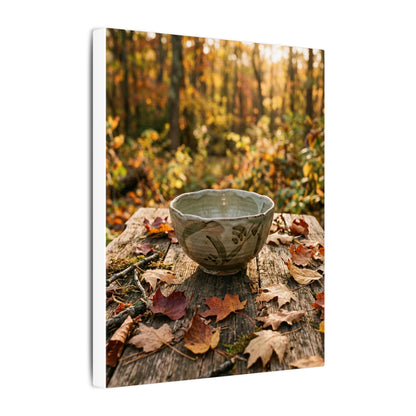 Golden Hour Ceramic Bowl Canvas Art - Japandi Fukinsei
