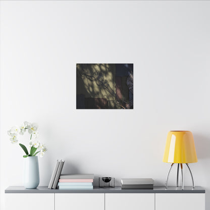 Ma Incense Smoke Canvas Art - Dark Japandi Dark Texture