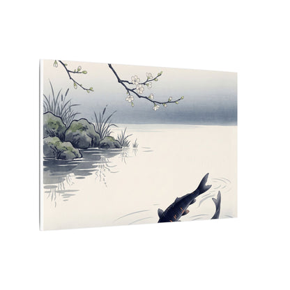 Ma Koi Pond Canvas Art - Zen Ukiyo E Inspired